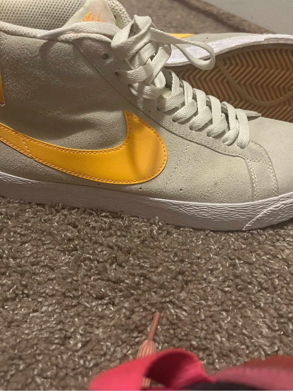 Nike Women's High-Top Sneakers in Light Beige